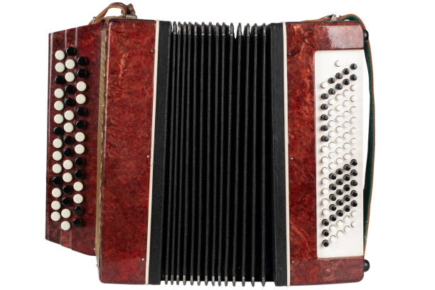 istock Small retro bayan (accordion). Folk musical instrument. 1483695262