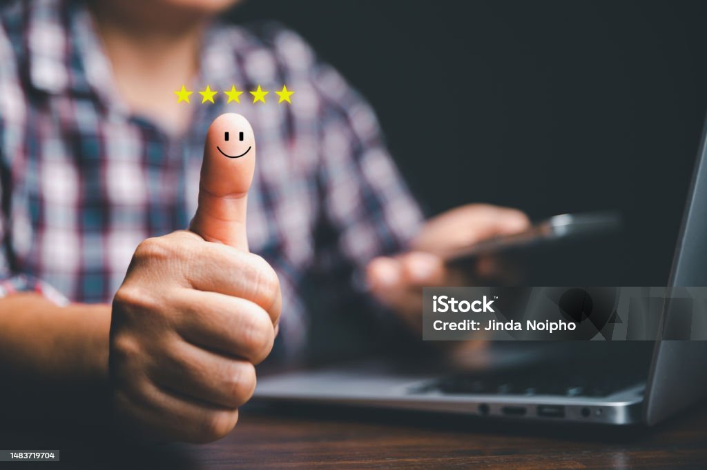 Customer Service And Satisfaction Concept Business Person Are Touching Customer Service And Satisfaction Concept Business Person Are Touching