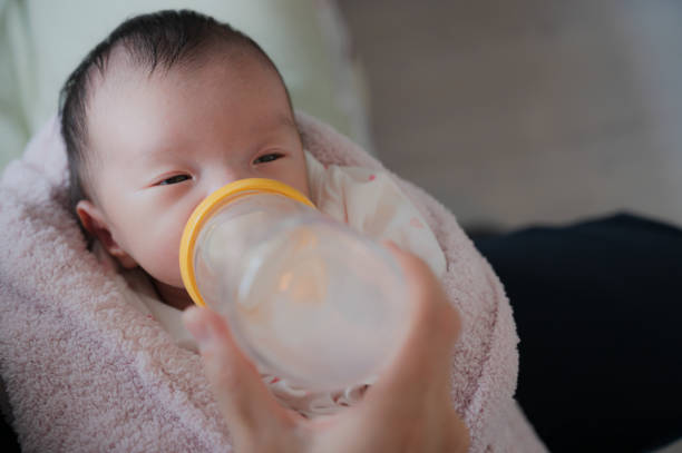 istock Cute japanese baby with mother 1483721721