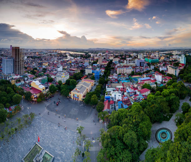 istock Vietnam, Hai Phong 2019 City skyline during sunset 1483724735
