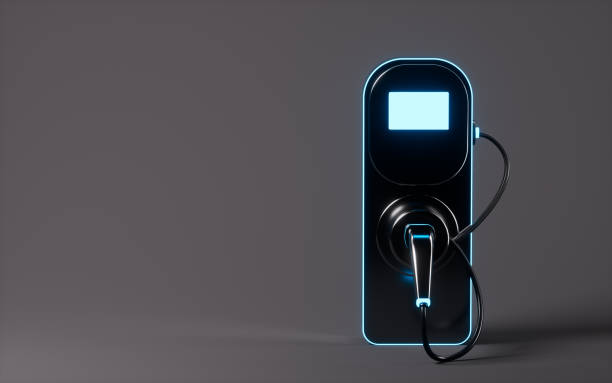 istock New energy vehicle charging pile, 3d rendering. 1483726386