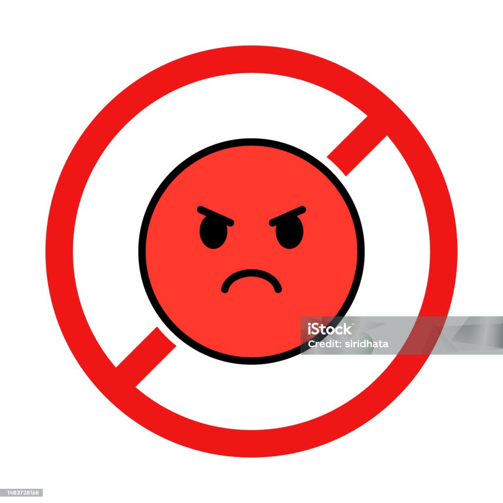 No Being Angry Sign On White Background Stock Illustration Download no-being-angry-sign-on-white-background-stock-illustration-download