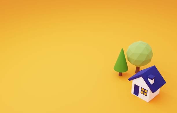 istock 3d image of a cute little house 1483733031