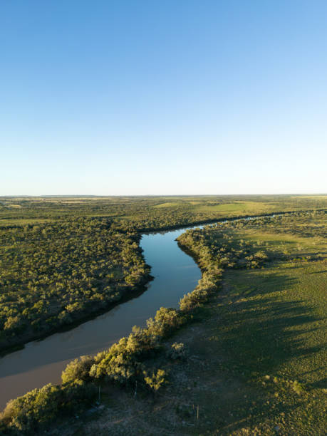 istock First light along the Thomson River near Longreach, Outback Queensland 1483735306