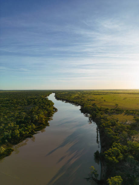 istock First light along the Thomson River near Longreach, Outback Queensland 1483735633