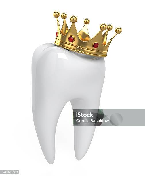 Зубы И Корона — стоковые фотографии и другие картинки Белый - Белый, Вертикальный, Гигиена