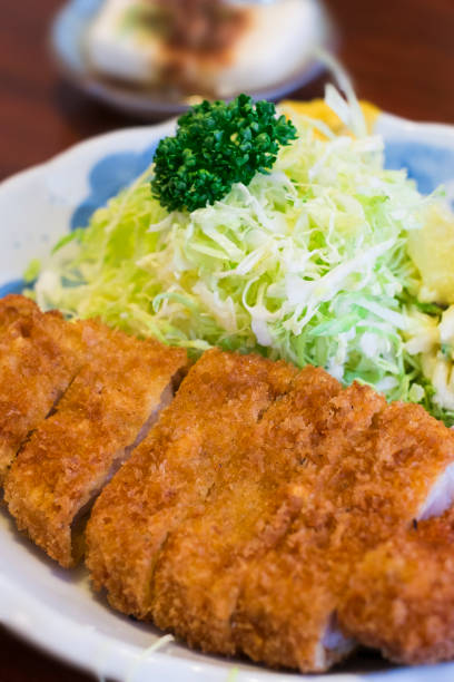 istock Tonkatsu set meal at a Japanese restaurant. 1483746734