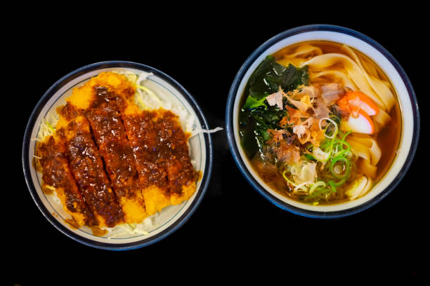 istock Sauce katsudon in a Japanese restaurant. 1483748479