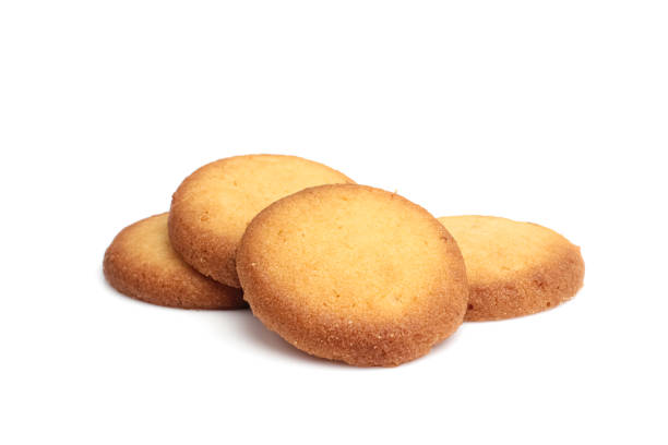 istock Danish butter cookies isolated on white background 1483762110
