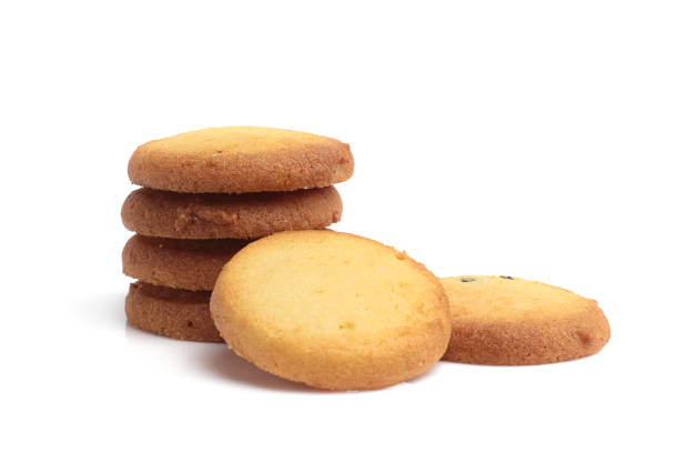 istock Danish butter cookies isolated on white background 1483762781