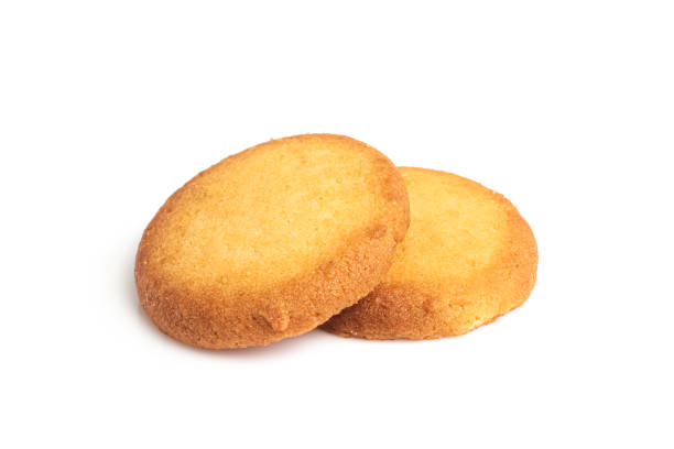 istock Danish butter cookies isolated on white background 1483762868