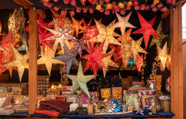 Christmas Market - Freiburg im Breisgau, Germany stock photo