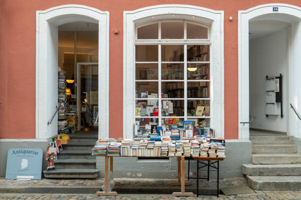 Freiburg im Breisgau, Baden-Württemberg, Germany - December 8, 2022: old book store in the town center