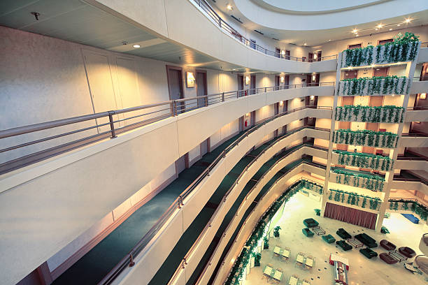 istock Balconies at stories in Iris Congress hotel. 148378073