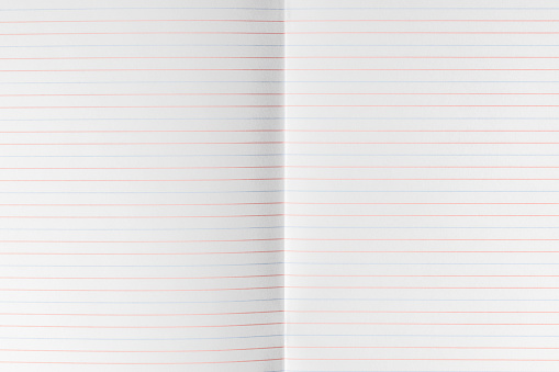 White lined paper with blank space for text. Thif file is cleaned and retouched.