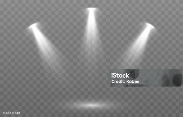 Vector Light Source Studio Lighting White Light Source Light From A ...