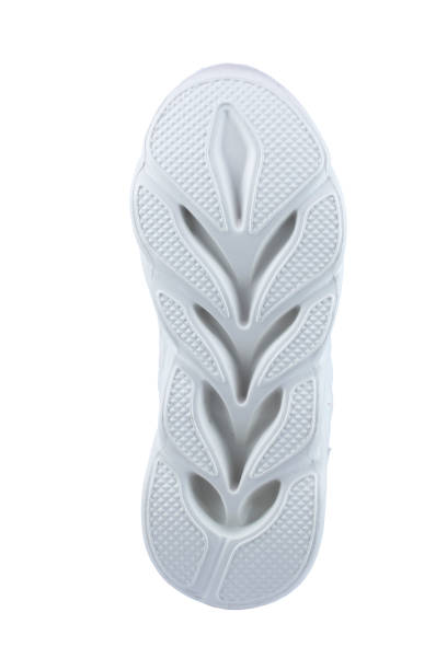 istock White corrugated sole of the sneaker on a white background. 1483820469
