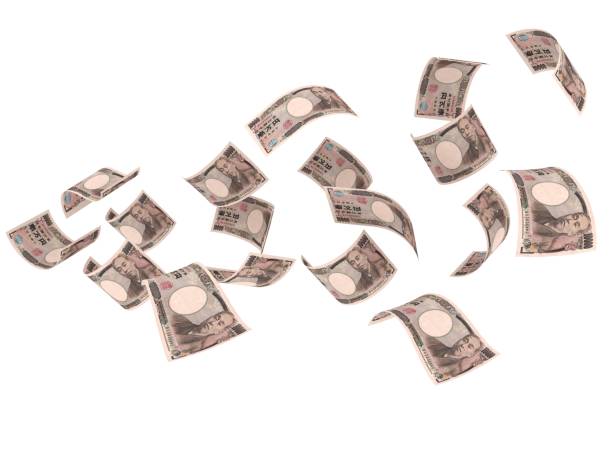 istock Japanese yen falling money financial crisis 1483823733