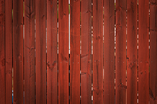 Wooden fence detail.