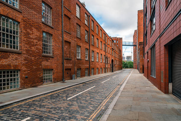 Abandoned building in the Manchester, UK Abandoned building in the Manchester, UK cotton mill stock pictures, royalty-free photos & images