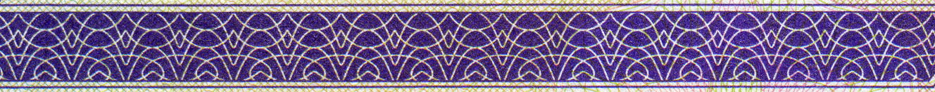 Purple Wave Bar Pattern Design on Banknote