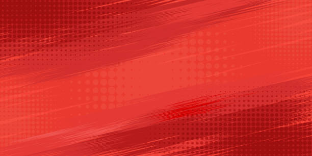 istock Pop art style dotted red banners collection in red black color. Vector illustration. 1483839601