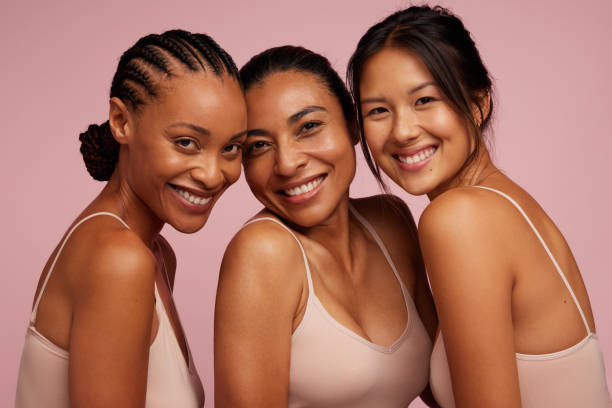 istock Multiracial females with different pigmentation 1483844556