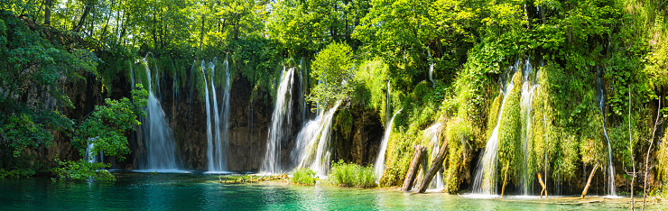 Plitvice is a national park located in central Croatia, famous for its stunning natural beauty and cascading lakes and waterfalls.