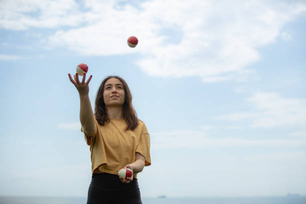 Juggling is a physical skill, performed by a juggler, involving the manipulation of objects for recreation.\nLocation : Istanbul - Turkey