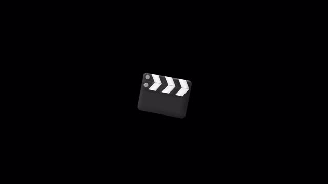 Director cinema clapper for cinematorgraphy. 3D render of film clapperboard. Video making accessories, special equipment.