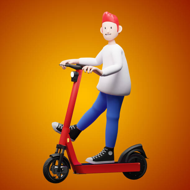 istock 3d render of a child on a scooter side view 1483852681