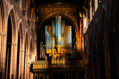 Inside the Centre of Manchester Cathedral