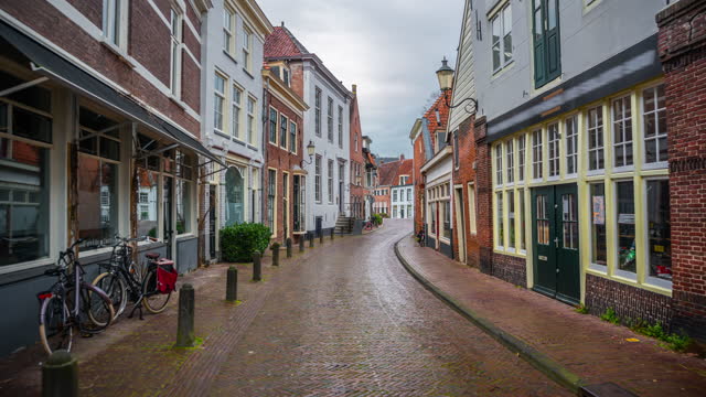 City street in Amersfoort Holland, Netherlands