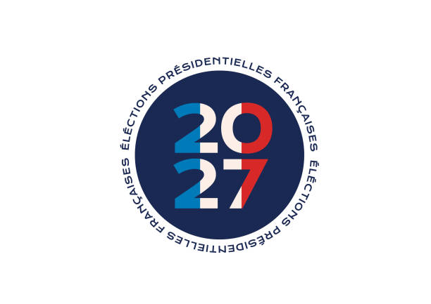 ilustraciones, imágenes clip art, dibujos animados e iconos de stock de icono para las elecciones presidenciales francesas en 2027 - president of france