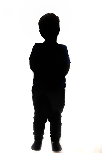 Child silhouette aged 4