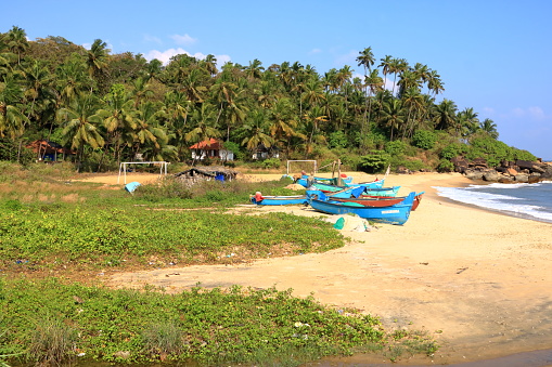 Ettikulam beach near kannur, kerala in india