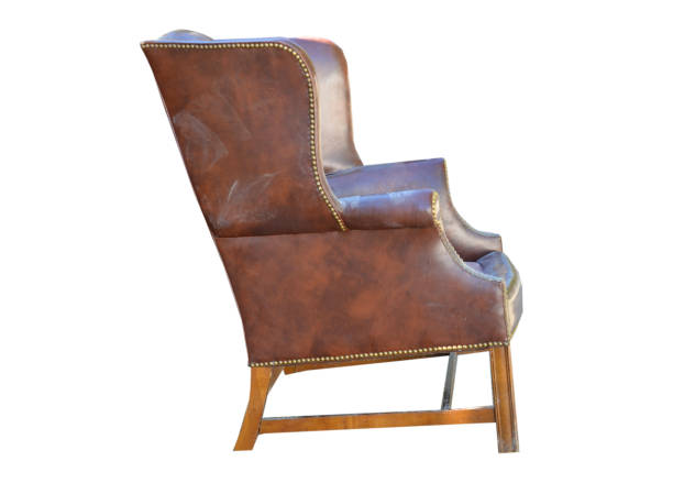 istock leather antique chair 1483857387
