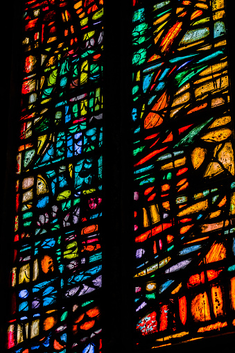 A Stained Glass Window in Manchester Cathedral