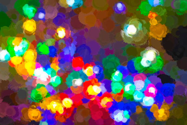 Close-up of Christmas decorations on a Christmas tree.