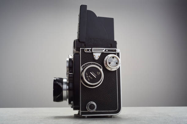 istock Vintage twin lens reflex (TLR) medium format camera with waist level finder 1483861769