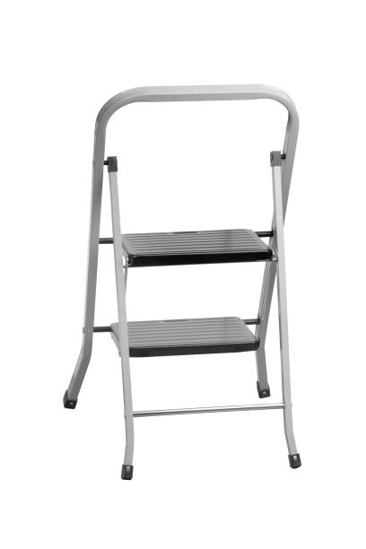 istock Aluminum stepladder isolated on a white background 1483868055