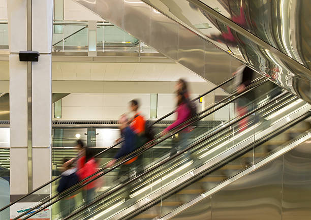 istock Travellers on the Stairways moving down 148387426