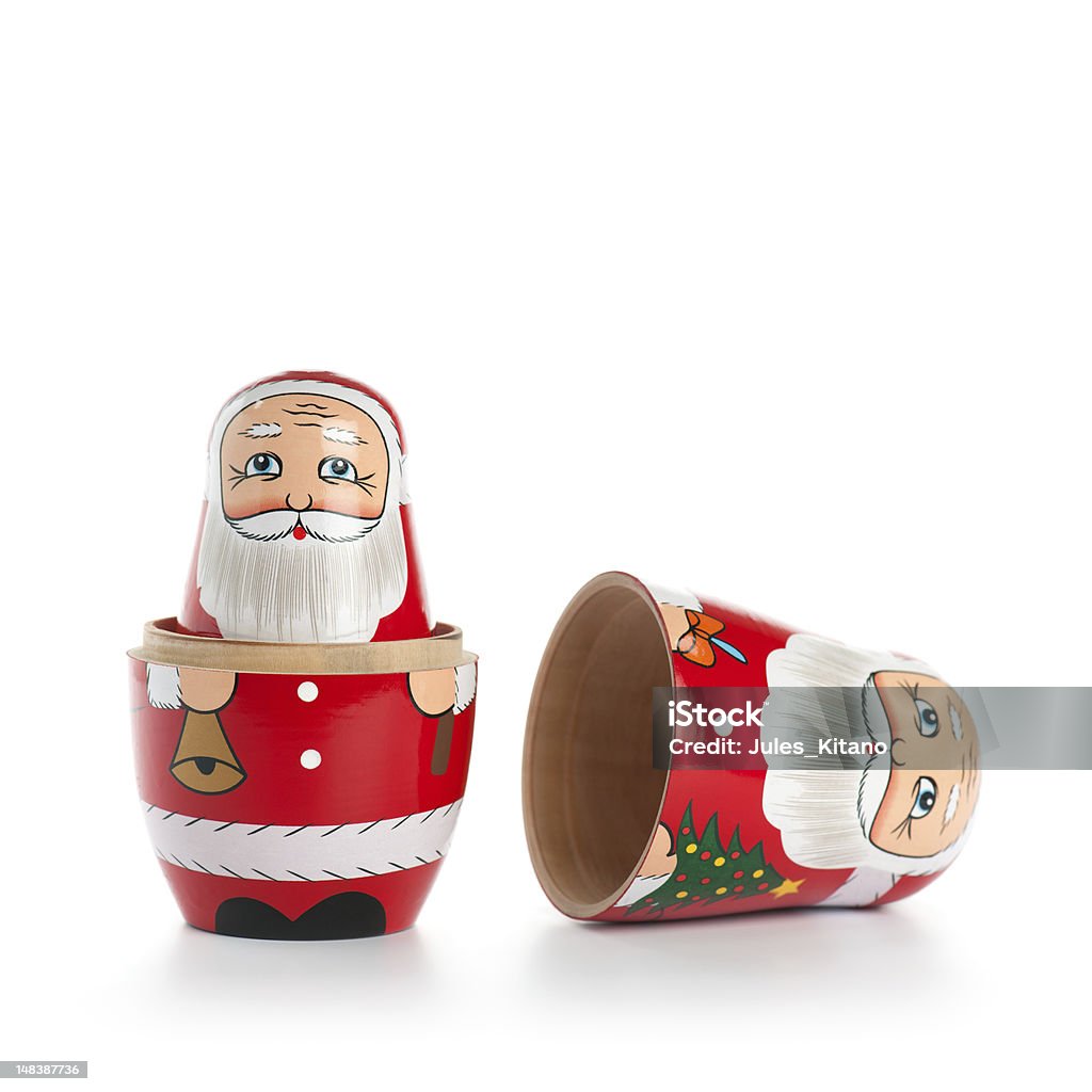 Aperto Santa Doll - Foto stock royalty-free di Matrioska
