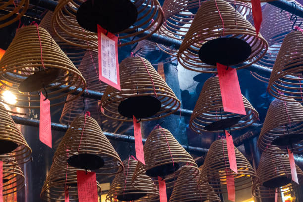 istock Hanging Incense in Man Mo Temple, Hong Kong 1483883398