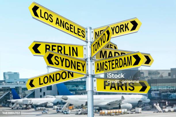 Travel Locations In The World Stock Photo - Download Image Now - Amsterdam, City Of Los Angeles, New York City