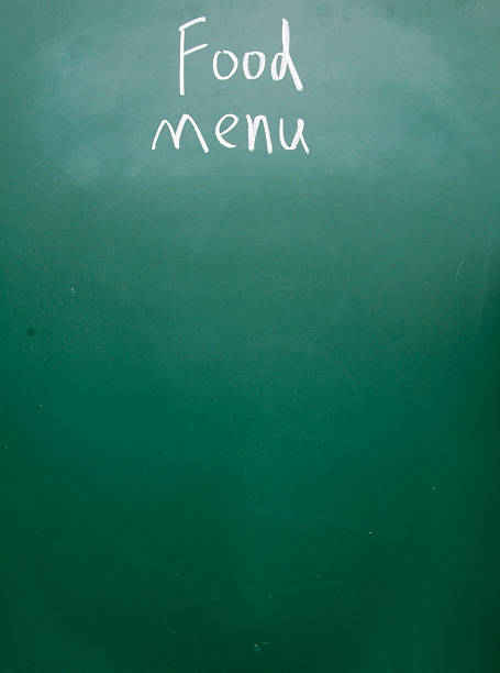 istock food menu title handwritten with chalk on blackboard 148389846