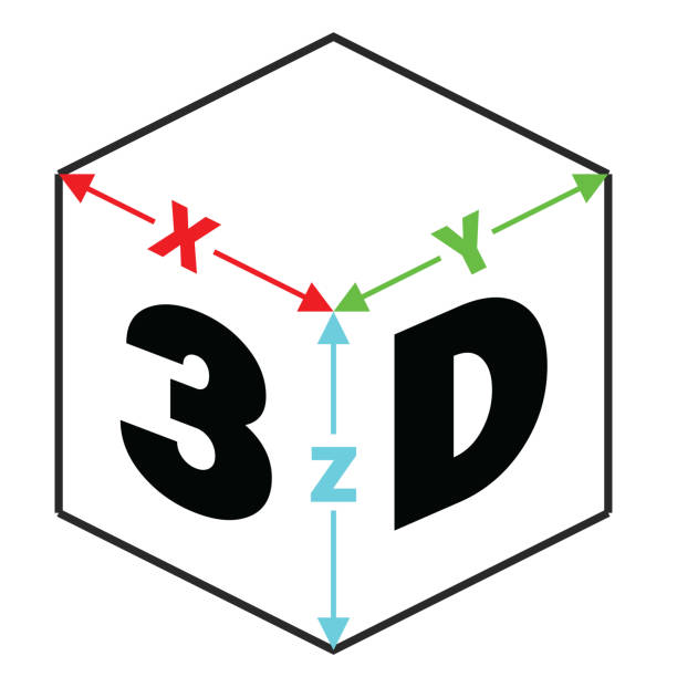 значок 3d-куба с осями x, y и z. стиль линейной графики, редактируемый векторный файл на прозрачном фоне. - axis powers stock illustrations