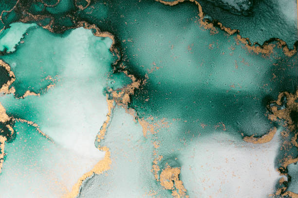 istock Marble ink abstract art from exquisite original painting for abstract background 1483910426