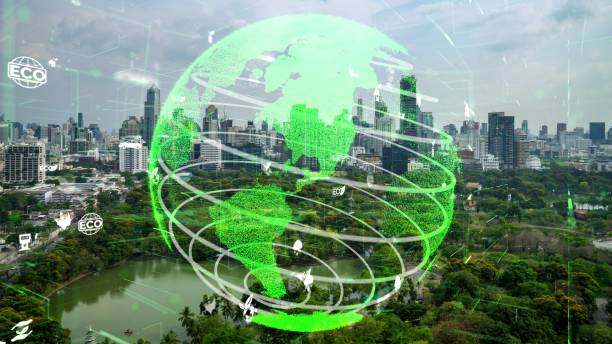 istock Green city technology shifting towards sustainable alteration concept 1483914302