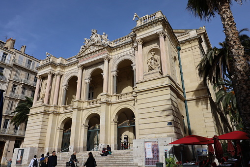 The theater and opera house, exterior view, city of Toulon, department of Var, France